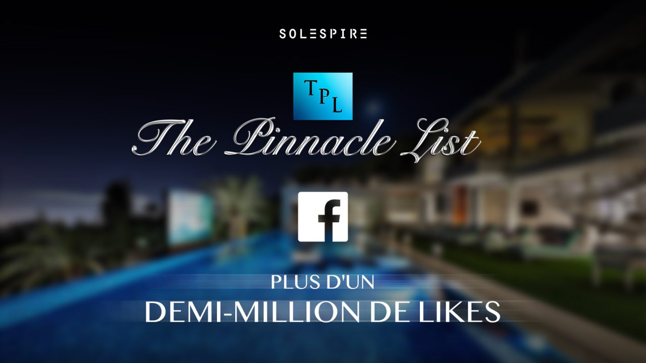 The Pinnacle List atteint plus d’un demi-million de likes sur Facebook