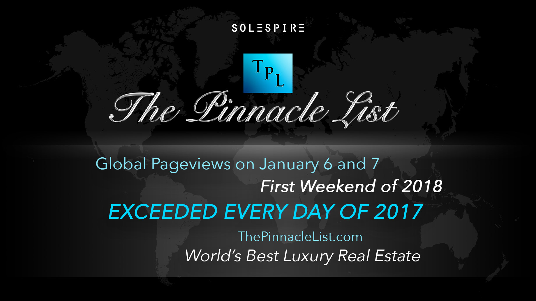 The First Weekend of 2018 Exceeds Daily Global Pageviews of 2017 on The Pinnacle List
